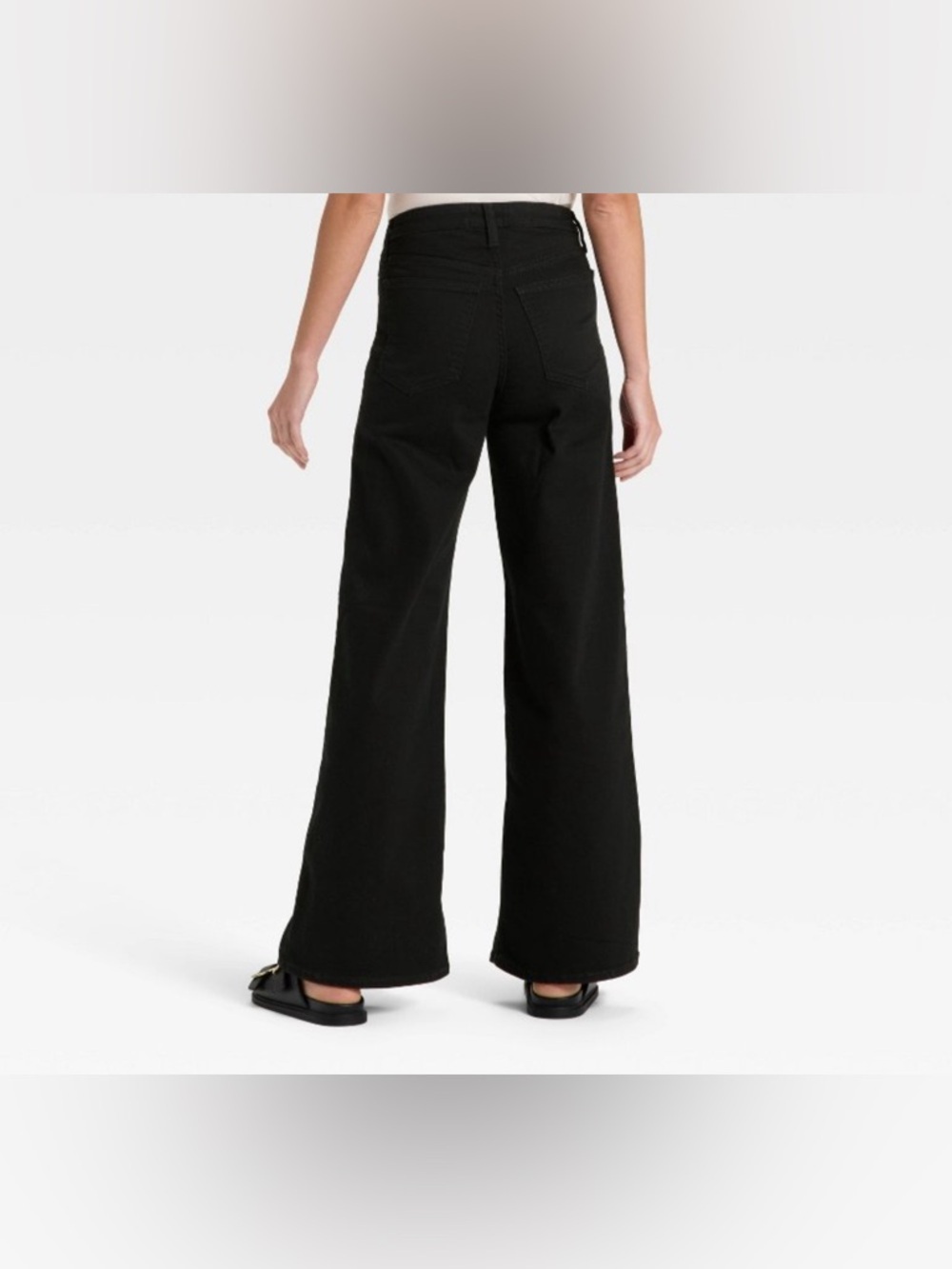 NWT-14 Highest Rise Wide Leg
classic Y2K soft Black Jeans - Picture 4 of 8